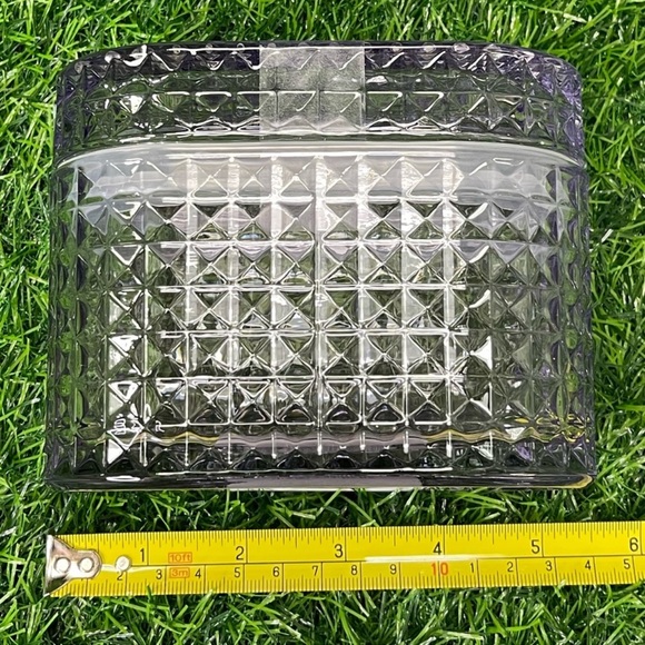 NEW Target Bullseye Playground Purple Glass Trinket Box - Picture 6 of 6